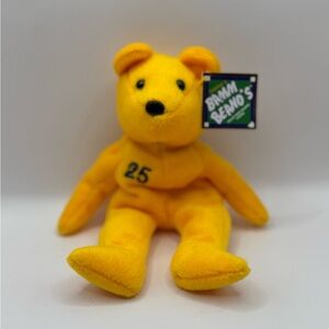 1998 Salvino's Bamm Beano's Jim Edmonds #25 yellow, beanie babies